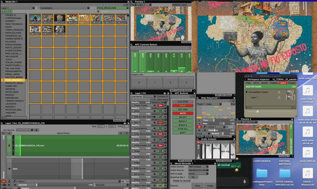 Intervenção de efeitos no VDMX