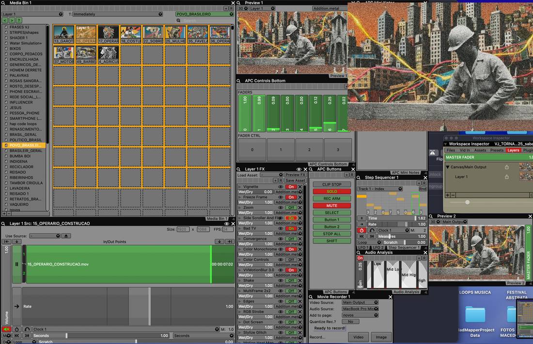 Intervenção de efeitos no VDMX