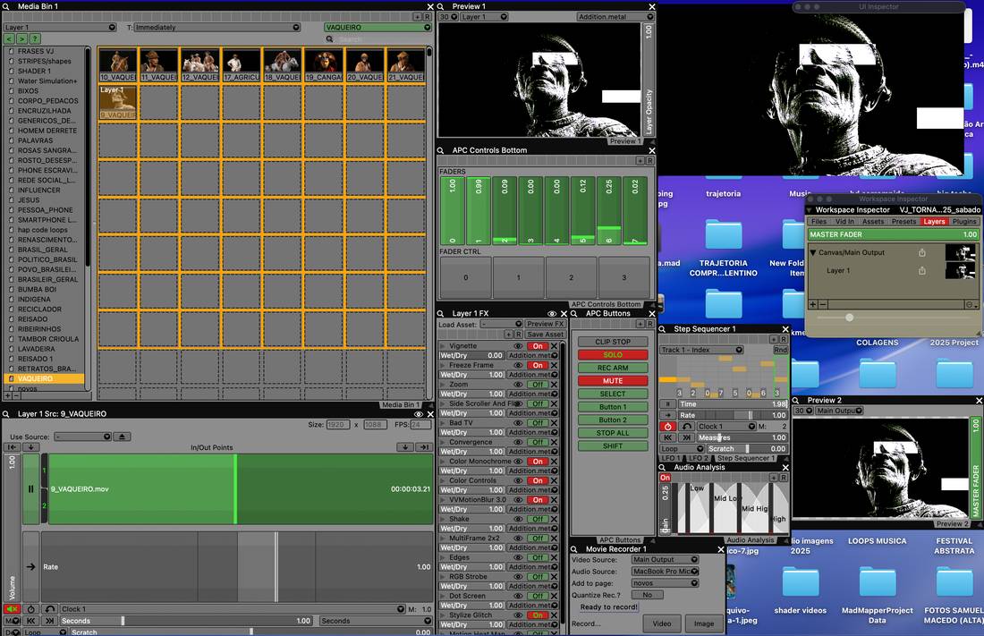 Intervenção de efeitos no VDMX