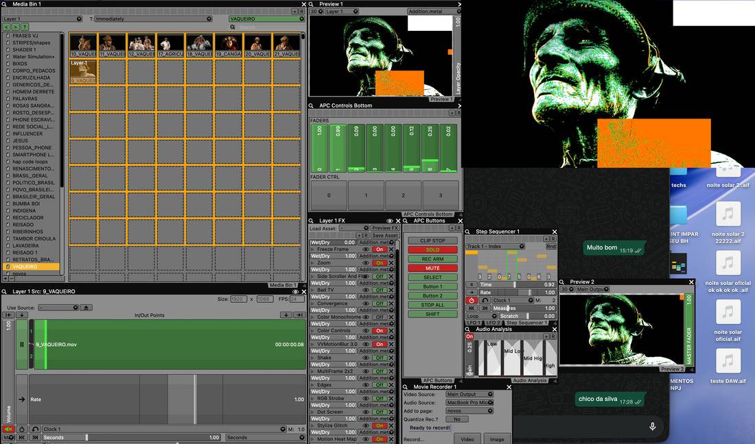 Intervenção de efeitos no VDMX